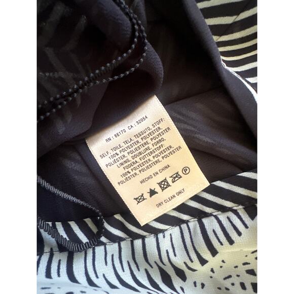 Anthropologie Leifsdottir Pleated “Optic” Palazzo Pants – Size 6 Navy Blue - Picture 7 of 8